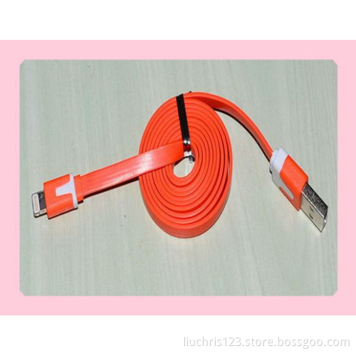 mobile phone colorful flat usb data cable